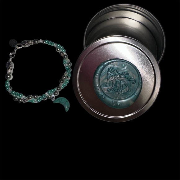 Turquoise Moon Twisted Beaded Bracelet - Picture 5 of 5